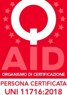 Marchio Q-AID persona certificata UNI 11716:2018